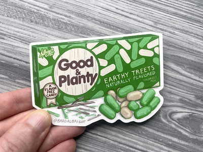 Sticker-A-Day May no.28 - Good & Planty - Parody Product