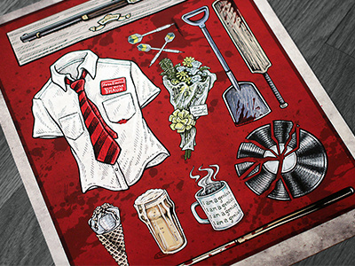 Shaun of the Dead - Illustration Series Poster