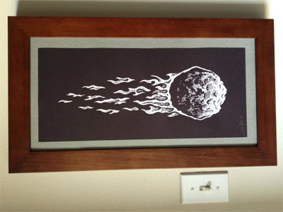 Framed 'Blasteroid' Silkscreen Print