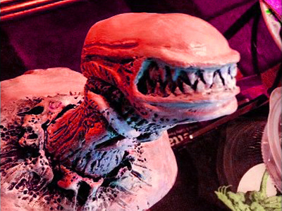 Alien 'Chestburster' Costume Sculpt alien chestburster costume halloween polymer sculpey sculpt