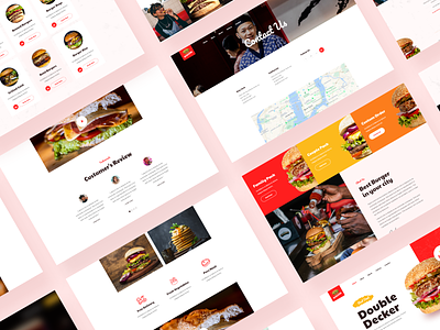 Burger Restaurant Website app application b2b branding design e-commerce elegant fast food flat design food food app food delivery illustration ios restaurant app shop software ui design ux web design