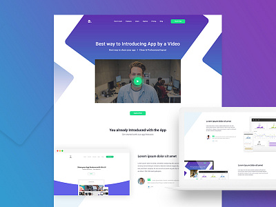 App landing page