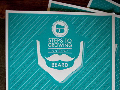 Beard Prints are finally here! beard french paper futura illustration poster print