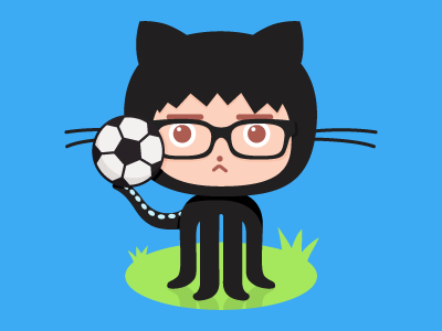 GitHub and me illustration