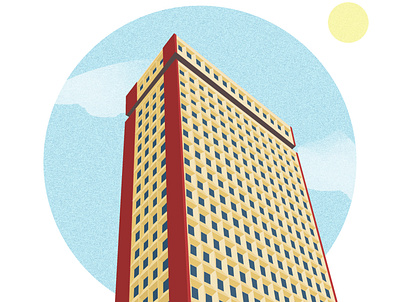 Unity Building, Bangalore architecturalillustration graphic design illustration