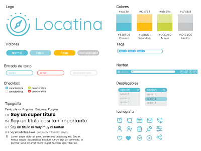 Locatina UI-Kit design graphic design logo ui ui kit ux web