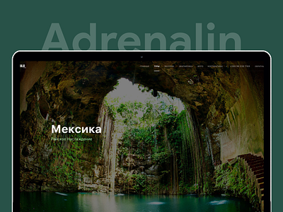 Adrenalin Life agency flat minimal template travel website