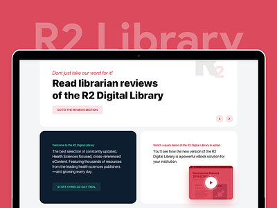 R2 Digital Library books flat minimal reading store website