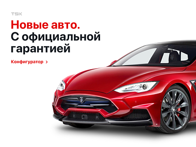 TSK.ua cars flat landing minimal service store tesla tsk web design website