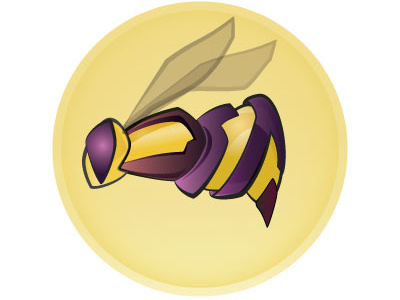 Bee purple tech yellow