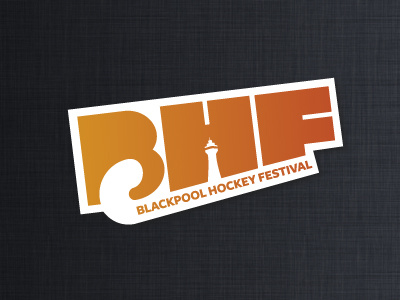 Blackpool Hockey Festival brand gradient hockey identity logo orange shadow tangerine tower