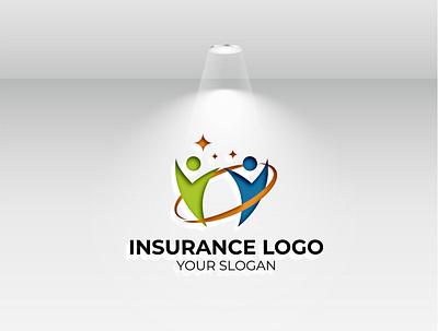 INSURANCE LOGO branding business logo design eye catching logo graphic design illustration logo vector