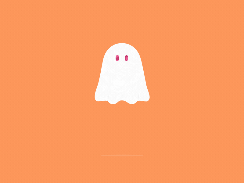 Dribbboo 2d animation ball bounce cel character debut dribbble ghost halloween hello illustration motion 👻