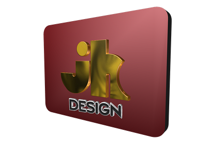 2d 3d gold color logo.