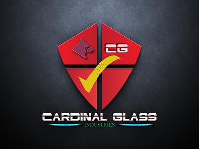 Cardinal Glass branding design flat graphic design icon illustration logo ui ux vector