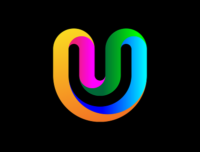 Logo U Gradient branding design graphic design icon illustration logo vector