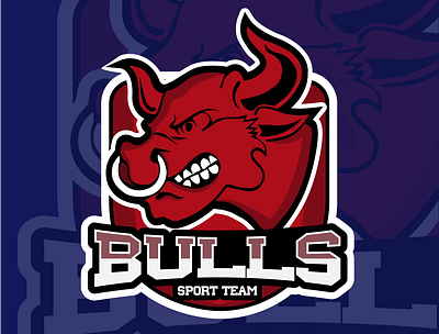 Logo Sport Red Bulls branding design graphic design icon illustration logo vector