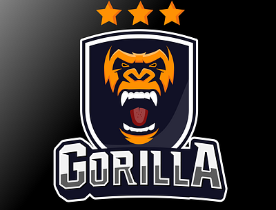 Logo Sport Gorilla branding design graphic design icon illustration logo vector