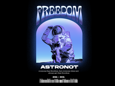 Design Mockup Streetwear Tshirt & Hoodie Freedom Astronot #4 branding design graphic design icon illustration logo vector