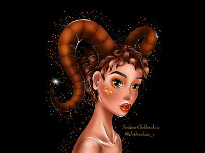 Taurus from the series of illustrations "Signs of the Zodiac"