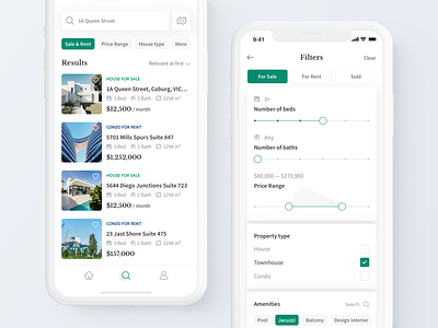 Real Estate iOS: Search property and Filters