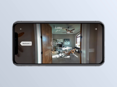 Real Estate iOS App: VR/360 Room Tour 360 360 degree animation app app design cards design estate app interaction interface animation ios ios app real estate real estate app room tour ui user experience user interface ux vr