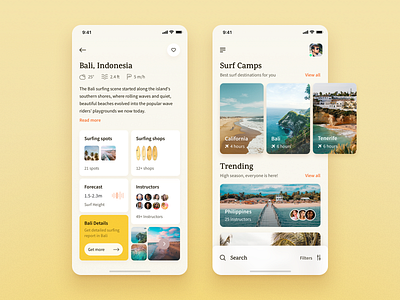 Surf App:  List of surf camps 🏄‍♂️