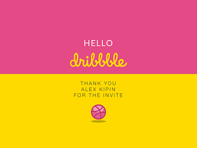 Hello Dribbble! debut dribbble first shot hello invite