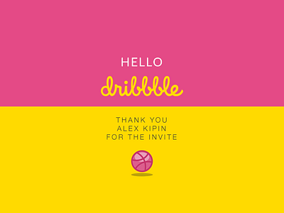 Hello Dribbble!