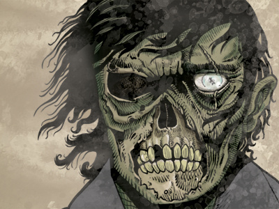 Zombie warlord cintiq comics illustration photoshop wacom war zombie zombies