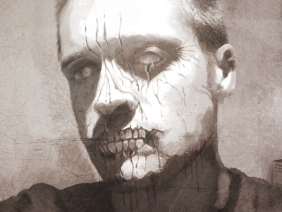 Zombie Me Dribbble digital manipulation painting photoshop