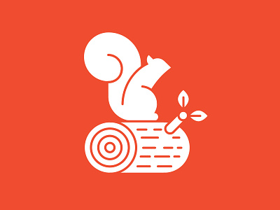 Logo for LogSquirrel branding log logo squirrel vector