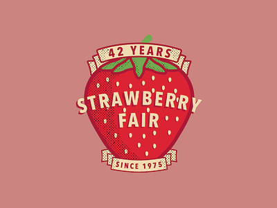 Strawberry Fair Logo branding design logo vector