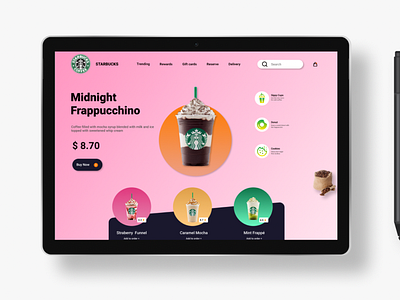 STARBUCKS WEBPAGE RE-DESIGN