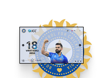 BCCI WEBPAGE colours cricket design figma graphic design illustration landing page photoshop product ui ux webpage xd