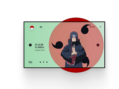 NARUTO LANDING PAGE colours design figma graphic design illustration landingpage photoshop product ui ux web xd