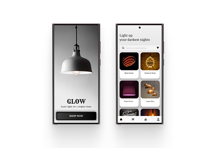 GLOW APP app branding colours design figma graphics lighting mobile photoshop productdesign uidesign uxdesign xd