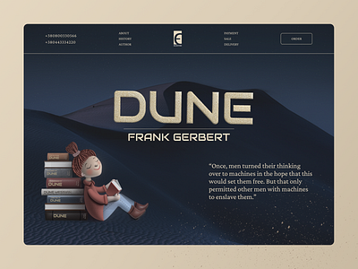 Dune book concept by Frank Gerbert