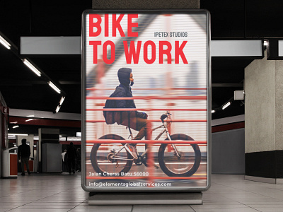 Banner | Bike to work adobe advertising banner design figma flyer graphic design photoshop