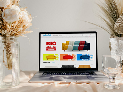 Sofas World | website for an online sofas store