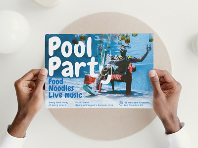 Flyer | Pool Party adobe advertising banner design figma flyer graphic design photoshop