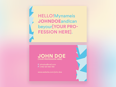 Business Card #3 business business card card design graphic design