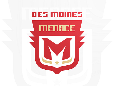 Des Moines Menace branding design logo soccer soccer crest sports vector