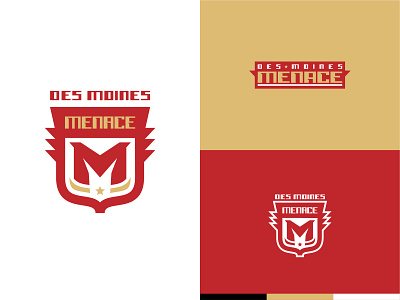 Des Moines Menace branding branding concept design logo soccer soccer club soccer crest sports
