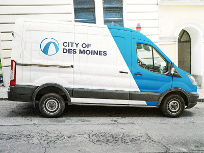 City of Des Moines branding bridge city des moines design illustration logo midwest mockup vector vehicle