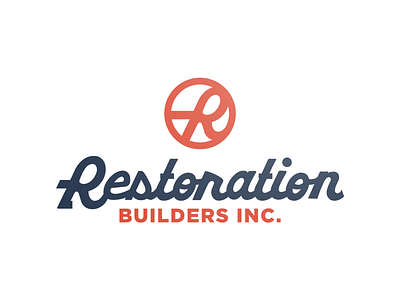 Restoration Builders Inc. branding construction construction logo design illustration logo vector