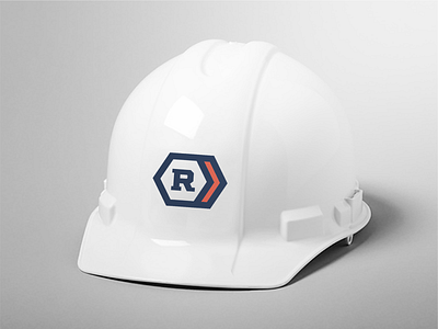 Restoration Builders Inc. branding construction design hard hat illustration logo vector