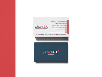 Business Card for Car Service brand branding business card graphic design logo logotype vector