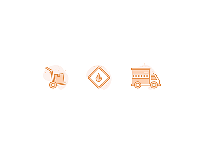 Logistic icons box cargo delivery icon set icons lines minimalistic transport