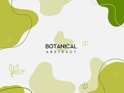 Botanical Abstract Art Background